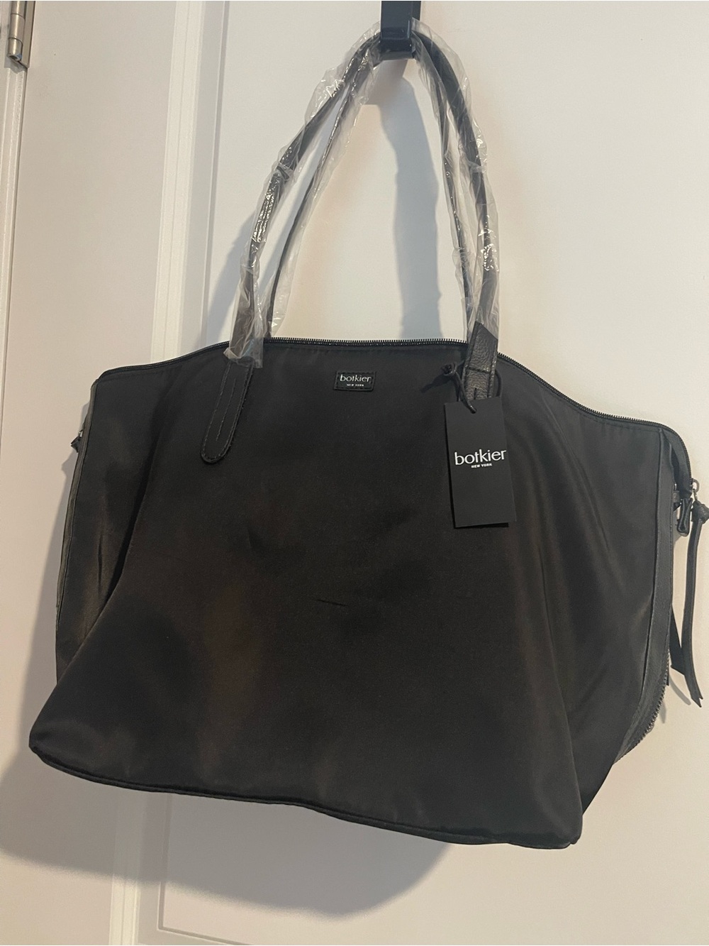 Botkier Black Nylon Tote with Top Handles